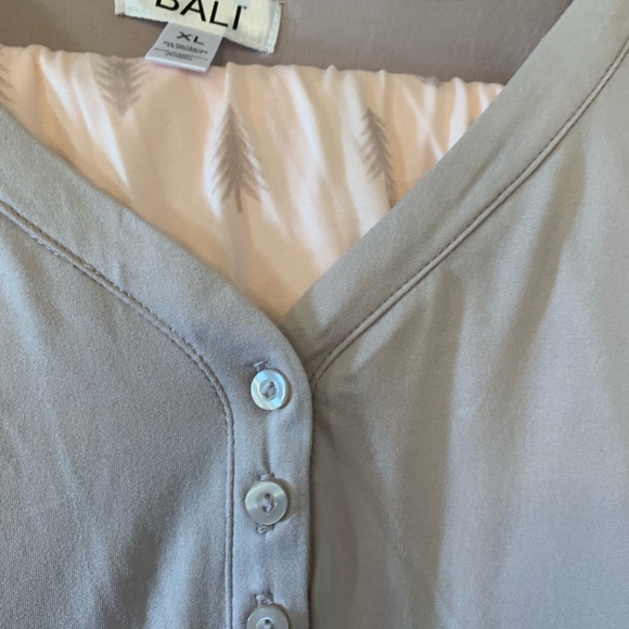 NWT pj set Bali cloud knit sand shell trees XL - Picture 7 of 11